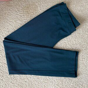 Eileen Fisher Washable Stretch Crepe Slim Ankle Pants Spruce Green/Blue Small
